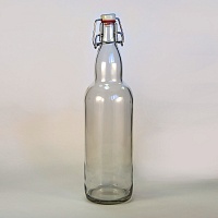 Бутылка стеклянная под бугельную пробку (темная и светлая)