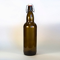 Бутылка стеклянная под бугельную пробку (темная и светлая)